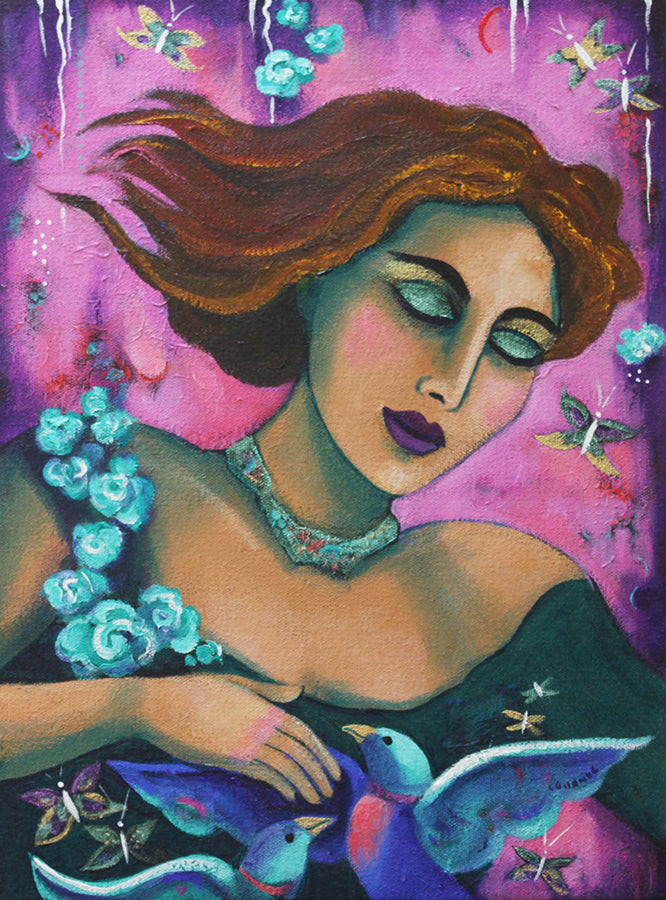 Prayer For Peace, Oil Painting on Canvas, One of a Kind, 12 x 16