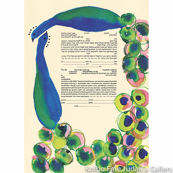 Peacocks Ketubah