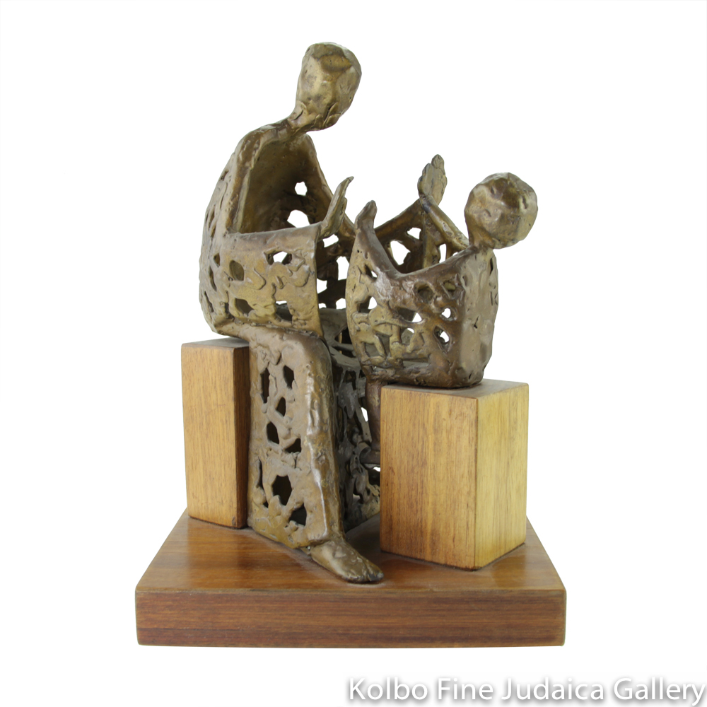 Pat-A-Cake, Bronze Sculpture on Wooden Base, 12’’, Limited Edition of 12 Pieces