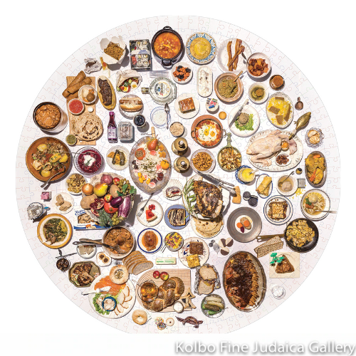 The 100 Most Jewish Foods: 500-Piece Circular Puzzle