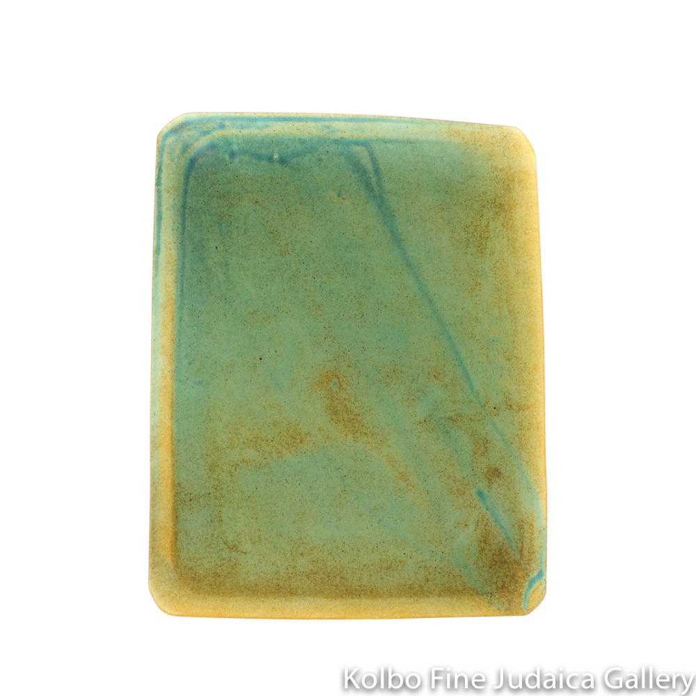 Tray for Candlesticks, Ceramic with Patina Glaze